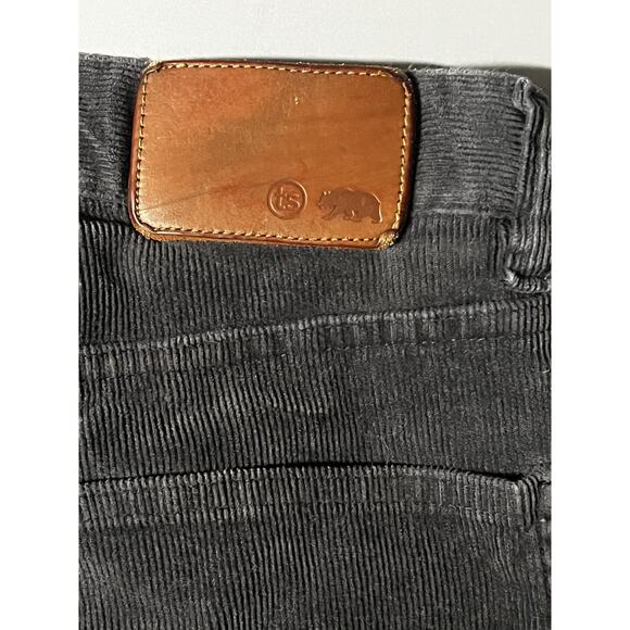 Taylor Stitch Pants Mens 32 Gray Corduroy Slim 5 Pocket Organic Cotton Jeans - Picture 3 of 11